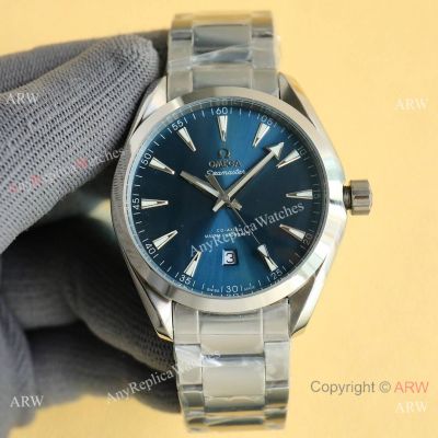 Swiss Replica Omega Seamaster Aqua Terra Shades 38mm Watch 8800 Blue Dial